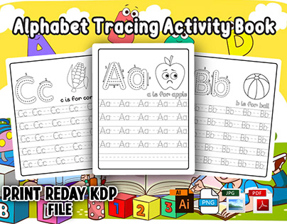 Alphabet Tracing Activity Book For Kids
