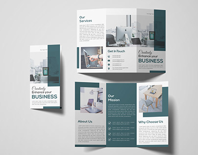 Creative tri-fold Brochure design template.