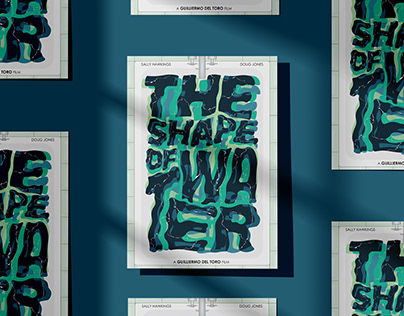 The Shape Of Water - Typographic Movie Poster
