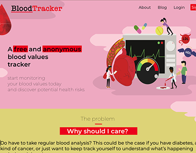 An anonymous blood work data tracker