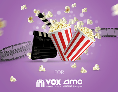 Popcorn Box for VOX and AMC Cinemas