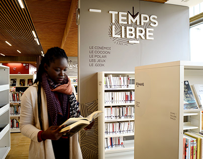 Signalétique & identité Bibliothèque Lyon 7