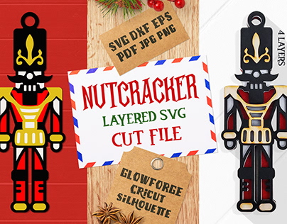 Nutcracker Layered SVG Cut File