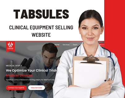 Medical Equipment Manufacturing Company Landing Page
