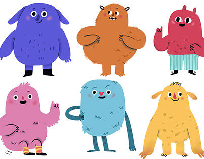 sketches of mascot for children textbooks