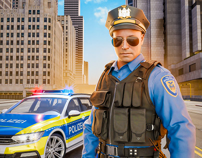 Traffic Police Simulator Game Icons