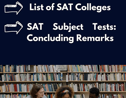 List of Colleges that require SAT subject tests.
