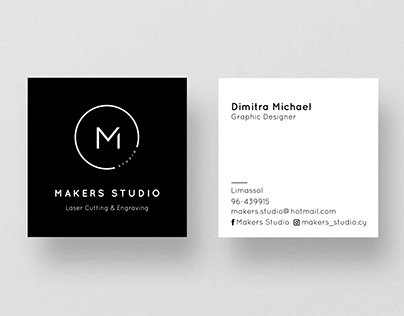 Makers Studio business card