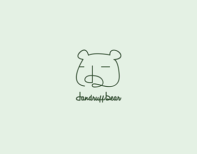 dandruff bear logo design