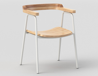 3D Model of Gus Modern Principal Chair