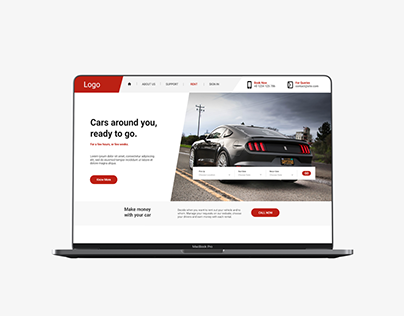 Website Design of Self Drive Car Company