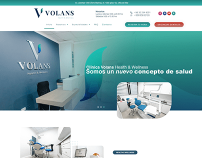 Sitio Web Clínica Volans