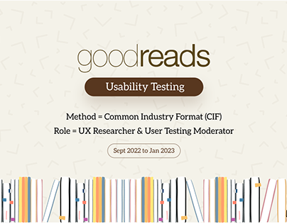 Goodreads Usability Testing Case Study