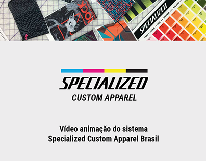 Animação do sistema Specialized Custom Apparel Brasil