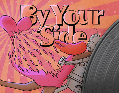 BY YOUR SIDE (Album cover Illustration Desing)