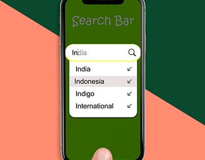 DailyUI Challenge Search Hint