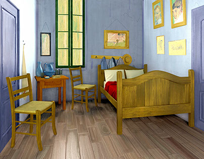 Vincent van Gogh's bedroom in Arles