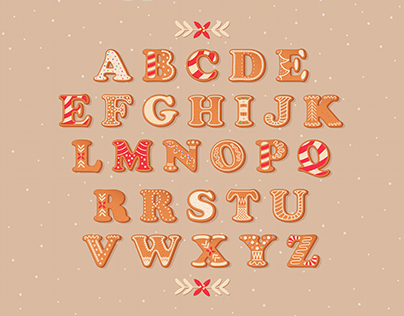 Christmas Gingerbread Alphabet