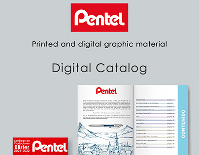 Printed graphic material for Pentel de México