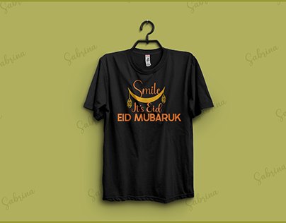 Eid Mubaruk t -shirt Design