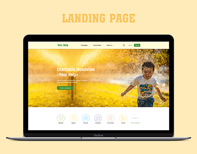 Landing Page for Charitable Foundation