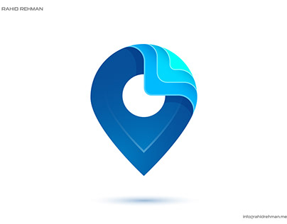 Credz - Logo Design Project. Location Pin Paper