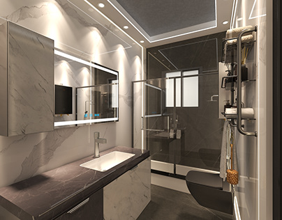 Interior Design for Bathroom Eng:Abdullah Mahmoud