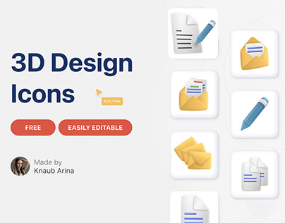 3D Design Icon Pack