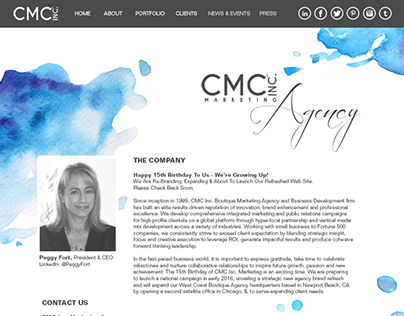 CMC, Inc. Splash Page