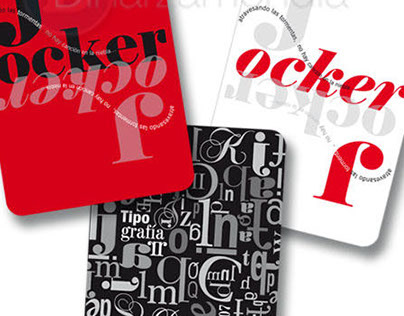 Typographic cards