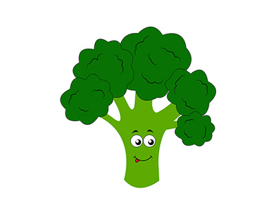 Hand drawn broccoli vector illustration