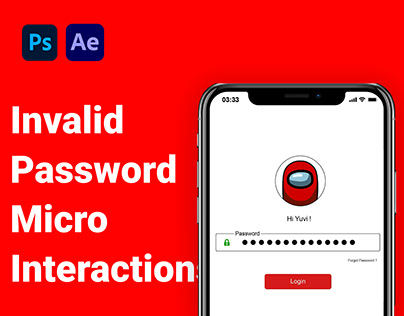 Invalid password Micro Interactions