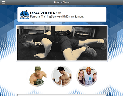 Discover Fitness, Personal Trainer Website