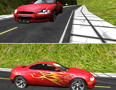 Car racing through a road (using Unity 5)