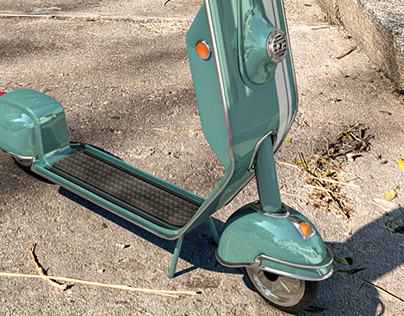 “Electric Vintage Scooter“