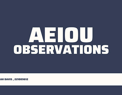 AEIOU Observations