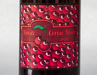 Cherry Wine Label