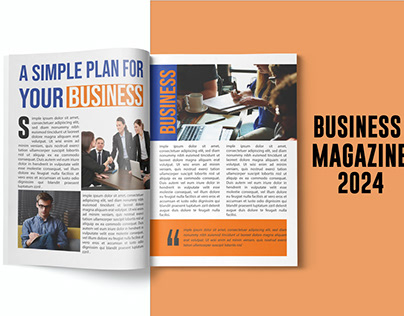 Creative business magazine template design