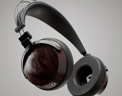 3D Wooden Headphone