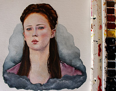 Sansa Stark | Mixed Media Portrait