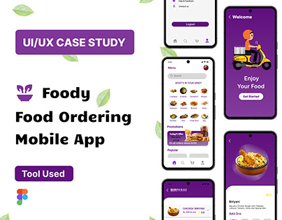 Food Ordering Mobile App (UI/UX Case Study)