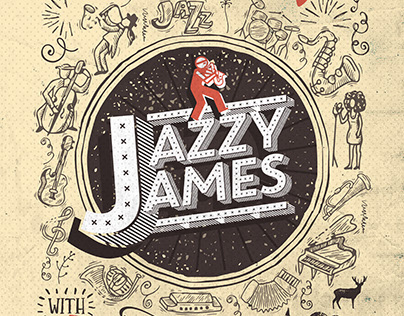 Jazzy James Branding + Event Poster