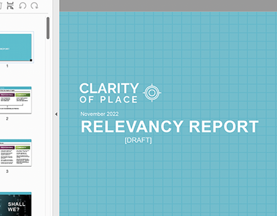Community Relevancy Workbook and Relevancy Report