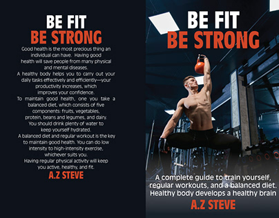 Be Fit be Strong Covers & Paperback
