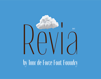 Project thumbnail - Revia Font Family