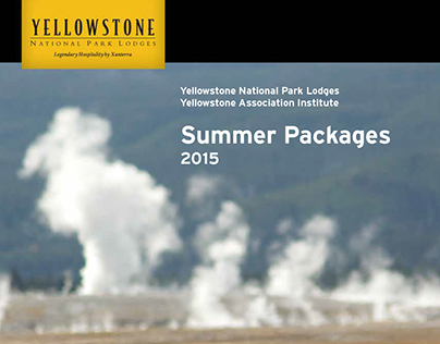 Yellowstone Summer Packages Book