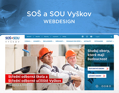 SOŠ a SOU Vyškov - webdesign
