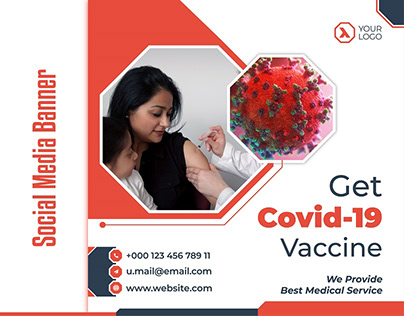 Get Covid - 19 Vaccine Social Media Post v1