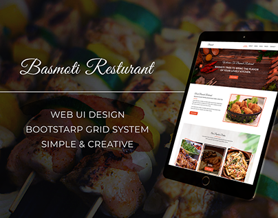 Basmoti Restaurant- Web UI Design