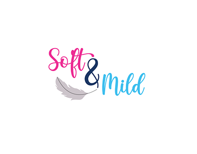 Soft & Mild baby lotion | Branding logo